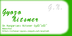 gyozo nitsner business card